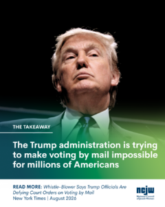 The Trump administration is trying to make voting by mail impossible for millions of Americans