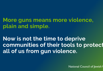 More guns means more violence, plain and simple. Now is not the time to deprive communities of their tools to protect all of us from gun violence.