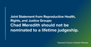 Joint Statement from Reproductive Health, Rights, and Justice Groups on Chad Meredith