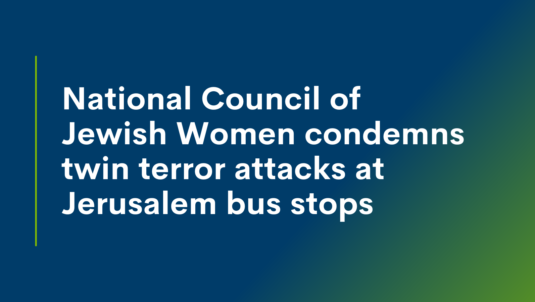 National Council of Jewish Women | NCJW condemns twin terror attacks at ...