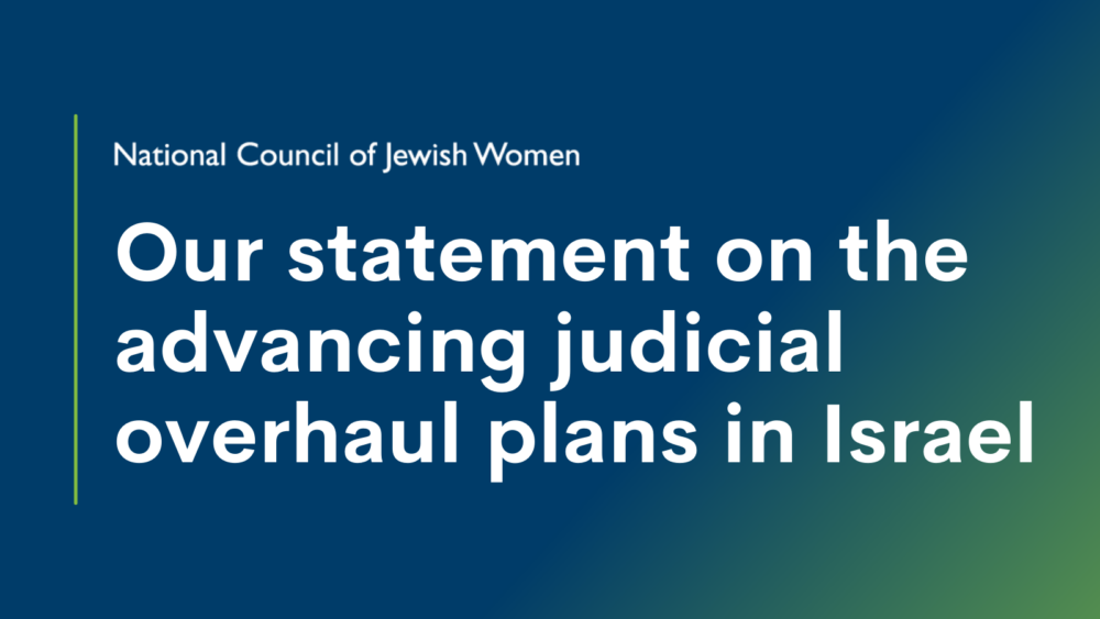 Our statement on the advancing judicial overhaul plans in Israel