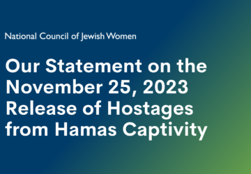 Our Statement on the November 25, 2023 Release of Hostages from Hamas Captivity