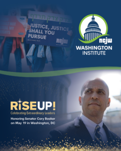 National Council of Jewish Women. Washington Institute 2025. May 18–20. RiSE UP! Honoring Senator Cory Booker on May 19 in Washington, DC.