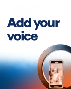 Add your voice